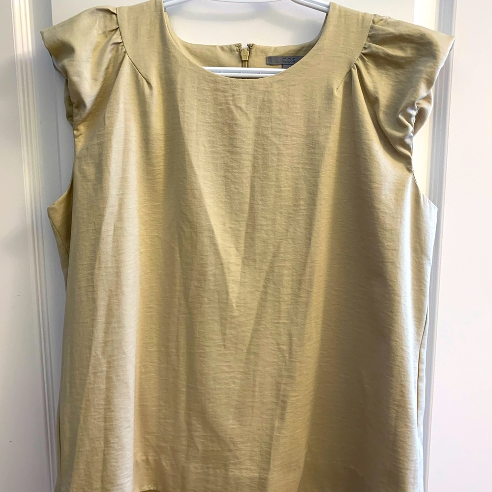 COS top with flutter shoulders